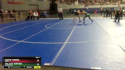 D1-120 lbs Cons. Round 3 - Malachi Aispuro, Sunnyslope vs Justin Torres, Cibola