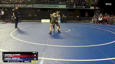 143 lbs Cons. Round 4 - Marisa Angelos, Northern Michigan University vs Yasmine Oliveira, King University