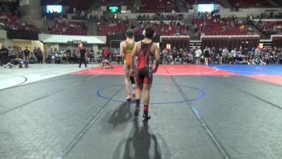 123 lbs Cons. Round 2 - Wyatt Cline, Fort Benton Longhorn Wrestling vs Liam Lucas, Darby Wrestling Club