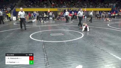 45 lbs Rd 6 - Consi Of 4 - Kaden Slebodnik, Belle Vernon vs Vincent Switzer, Clarion Limestone