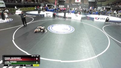 67 lbs Cons. Round 3 - Luigi Piparo, California vs Chael Quinonez, Wright Wrestling Academy