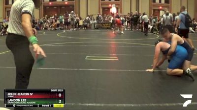 220 lbs Cons. Round 2 - Landon Lee, Savage Wrestling Academy vs John Hearon Iv, 14AWC