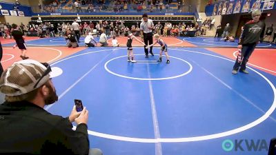 49 lbs Rr Rnd 1 - Archer Hardison, Verdigris Youth Wrestling vs Kaedyn Gerken, Chandler Takedown Club