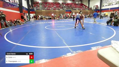 119 lbs Consolation - Alex Cole, Sapulpa High School vs Champ Thompson, Jenks Middle School Boys