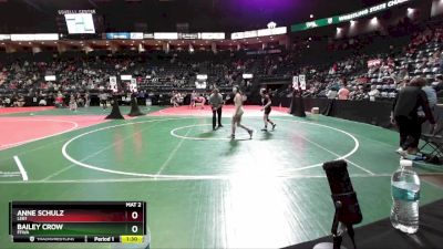 128 lbs Semifinal - Bailey Crow, FFWA vs Anne Schulz, LEB1