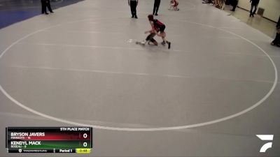 60 lbs Finals (8 Team) - Bryson Javers, Minneota vs Kendyl Mack, Roseau