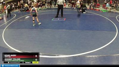 56 lbs Semifinal - Dominic Collins, Sanderson Wrestling Academy vs Kovie Avery, WESTLAKE