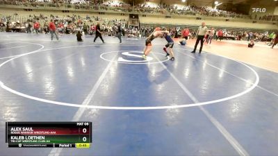 100 lbs Cons. Round 2 - Alex Saul, Rogue Warrior Wrestling-AAA vs Kaleb Loethen, Tri-Cap Wrestling Club-AA