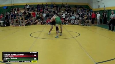 113 lbs Cons. Round 4 - Kahl Cannon, CLAY vs Brock Blankenhorn, MOUNT VERNON