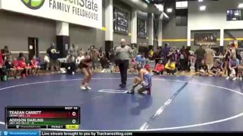 100 lbs Round 5 (12 Team) - Teagan Carritt, Grand View vs Addison Darling, Grit And Grace