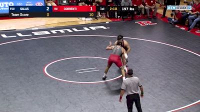 197 lbs Matthew Correnti, Rutgers vs Danny Salas, Fresno State