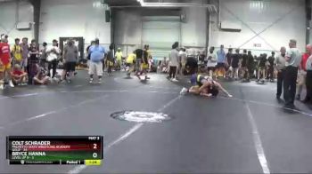 138 lbs Round 2 (3 Team) - Colt Schrader, Palmetto State Wrestling Academy Gold vs Bryce Hanna, Level Up B