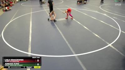 Semifinal - Adriana Kunz, Summit Wrestling Academy vs Laila Ignaszewski, Albert Lea Wrestling