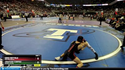 5th Place Match - Cristian Cortez, Grand Island vs Gino Rettele, Millard South