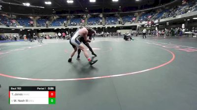 150 lbs Semifinal - Warren Nash III, Grayslake Central vs Tyler Jones, Wheaton Academy