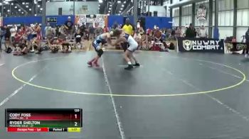120 lbs Round 2 (6 Team) - Cody Foss, Lowell WC vs Ryder Shelton, Missouri Gold