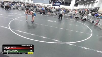 87 lbs Champ. Round 1 - Thomas Lohmar, Brodhead Wrestling Club vs Hunter Sutfin, Michigan