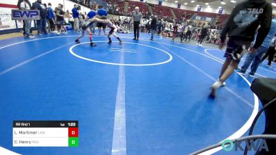 61 lbs Rr Rnd 1 - Lawson Mortimer, Lions Wrestling Academy vs Cannon Henry, Piedmont