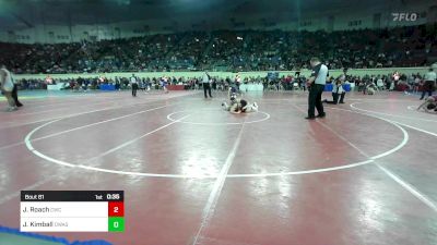 150 lbs Consi Of 64 #2 - Jackson Roach, Claremore Wrestling Club vs Jett Kimball, Owasso Junior High