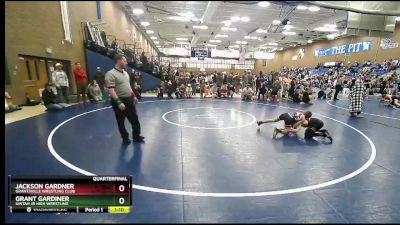 76 lbs Quarterfinal - Jackson Gardner, Grantsville Wrestling Club vs Grant Gardiner, Uintah Jr High Wrestling