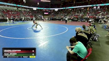 D2-144 lbs 5th Place Match - Graiden Monicken, Baldwin-Woodville vs Isaac Jerabek, Luxemburg-Casco