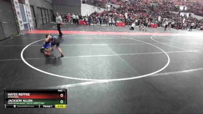 69 lbs Cons. Round 5 - Jackson Allen, ParkviewAlbany Youth Wrestling vs Hayes Reffke, Kaukauna