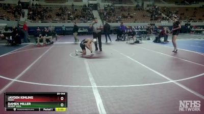 D1-144 lbs Champ. Round 1 - Jayden Kimling, Perry vs Damen Miller, Desert Vista