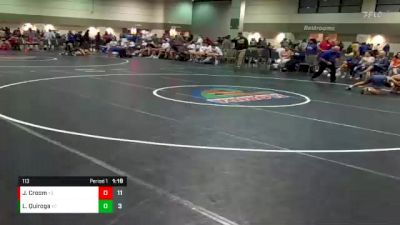 113 lbs Round 1 (6 Team) - Landon Quiroga, Brevard FCA- Island Style vs Jasper Croom, Tallahassee War Noles