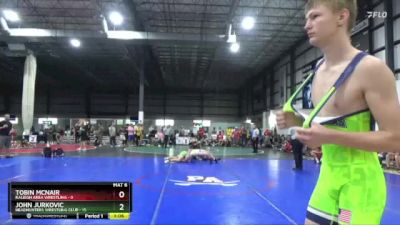 138 lbs Placement Matches (8 Team) - John Jurkovic, HEADHUNTERS WRESTLING CLUB vs Tobin McNair, RALEIGH AREA WRESTLING