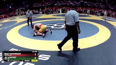 D1-190 lbs Cons. Round 2 - Riley McPherson, Brecksville vs Jet Sanchez, Moeller