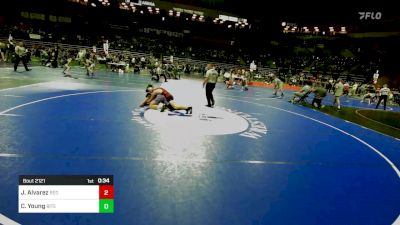 160 lbs Quarterfinal - Joseph Alvarez, Red Nose vs Calvin Young, Bitetto Trained Wrestling