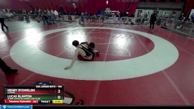 190 lbs Cons. Round 3 - Henry Rydwelski, Illinois vs Lucas Blanton, Alber Athletics Wrestling Club