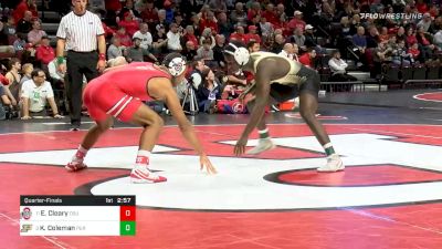 157 lbs Quarterfinal - Elijah Cleary, Ohio State vs Kendall Coleman, Purdue