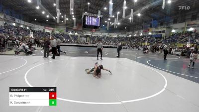 62 lbs Consi Of 8 #1 - Benjamin Philpot, Victory Wrestling Club vs Kruz Gonzales, Na