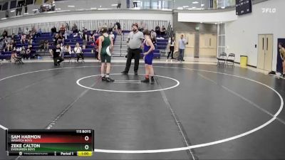 115 Boys Cons. Semi - Zeke Calton, Evergreen Boys vs Sam Harmon, Wasatch Boys