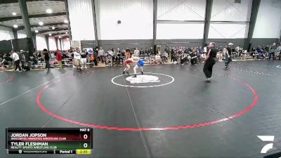 138 lbs Round 3 - Jordan Jopson, Anacortes Hawkeyes Wrestling Club vs Tyler Fleshman, Reality Sports Wrestling Club