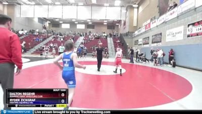 82 lbs Round 4 - Dalton Regehr, Bonners Ferry Wrestling Club vs Ryder Zickgraf, Fighting Squirrels WC