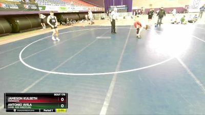 144 lbs Champ. Round 2 - Jameson Kulseth, Minnesota vs Antonio Avila, Camel Kids Wrestling