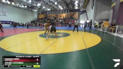 138 Boys Cons. Round 2 - Connor Perry, Point Loma vs Steven Castaneda, Del Norte