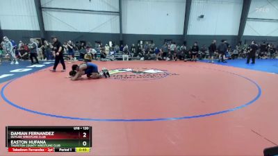 120 lbs Cons. Round 2 - Easton Hufana, Thurston County Wrestling Club vs Damian Fernandez, Outlaw Wrestling Club