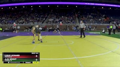 D3-132 lbs Cons. Round 1 - Alex Bright, Algonac HS vs Lukas Leonard, Madison HS