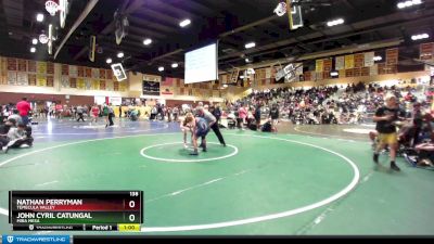 138 lbs Cons. Round 4 - Nathan Perryman, Temecula Valley vs John Cyril Catungal, Mira Mesa