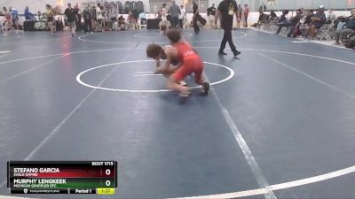 100 lbs Quarterfinal - Murphy Lengkeek, Michigan Grappler RTC vs Stefano Garcia, Eagle Empire