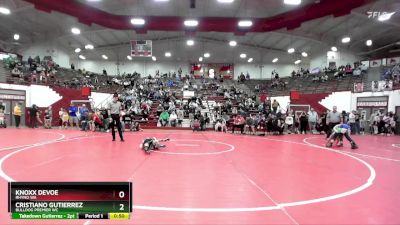 44-48 lbs Semifinal - Knoxx Devoe, Rhyno WA vs Cristiano Gutierrez, Bulldog Premier WC