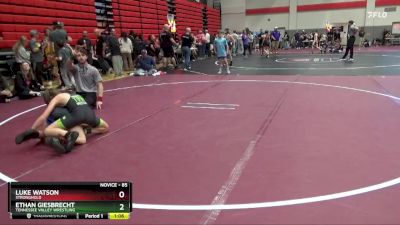 85 lbs Semifinal - Ethan Giesbrecht, Tennessee Valley Wrestling vs Luke Watson, Stronghold