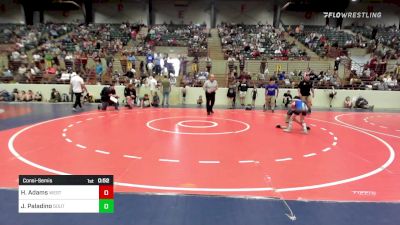 58 lbs Consolation - Harrison Adams, West Forsyth Wrestling Club vs Jacob Paladino, South Forsyth WAR Wrestling Club