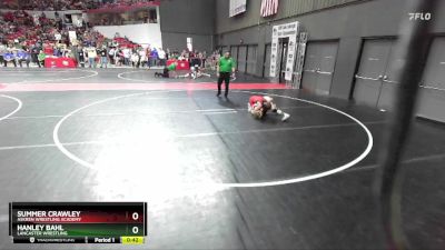 77 lbs Quarterfinal - Hanley Bahl, Lancaster Wrestling vs Summer Crawley, Askren Wrestling Academy