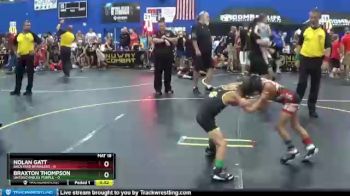 46 lbs Semis & 1st Wrestleback (8 Team) - Braxton Thompson, Untouchables Purple vs Nolan Gatt, Backyard Brawlers