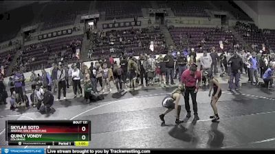 87 lbs Round 4 - Quinly Vondy, Colorado vs Skylar Soto, Arizona Girls Wrestling