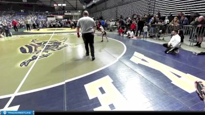 45 lbs Champ. Round 1 - Maximus Sanchez, Tri-Town Bullyz Wrestling vs Miles Roblan, Port Angeles Wrestling Club